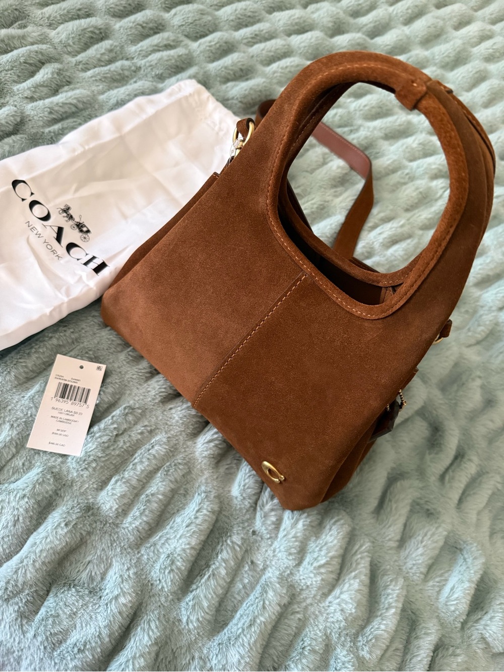 Coach Lana 23 suede Warm Brown